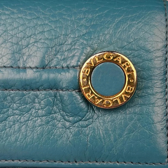BVLGARI Long Turquoise Wallet - Picture 3 of 8